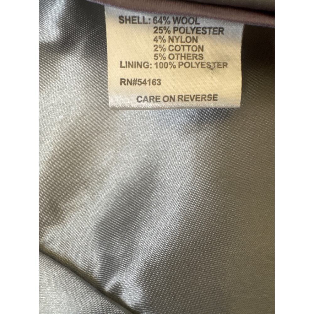 Calvin Klein Wool Blend Belted Wrap Coat – Gray – Size Medium - Picture 11 of 12